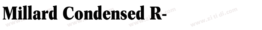 Millard Condensed R字体转换